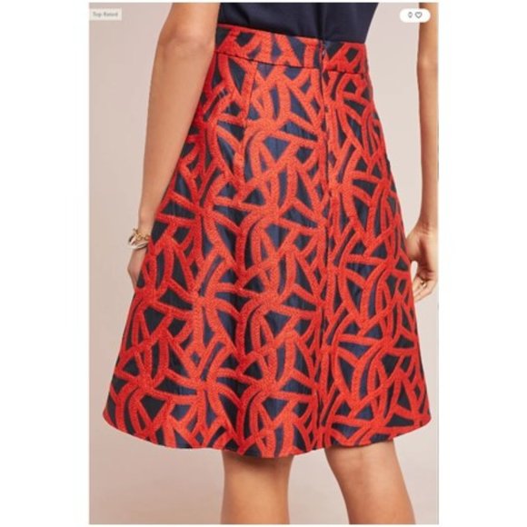 NWT-Eva Franco x Anthropologie Mariner Skirt - 12 - Picture 4 of 5